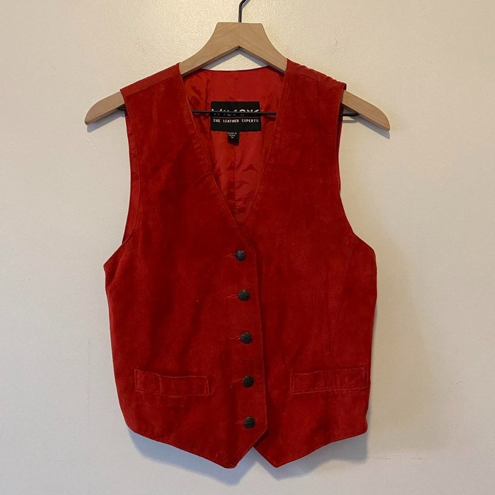 Y2K Wilsons Suede Leather Vest